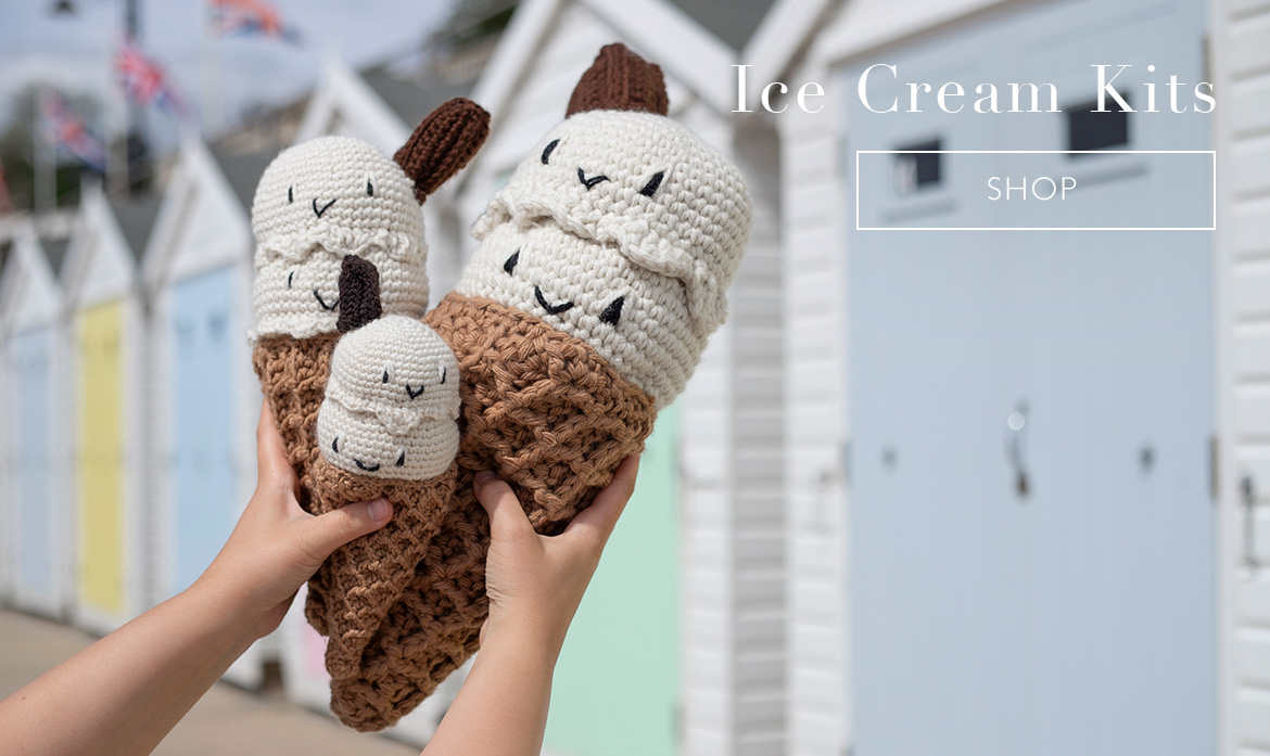 Ice Cream kits toft dk aran chunky supersize crochet patterns